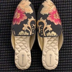 Birdies floral jacquard slip on
